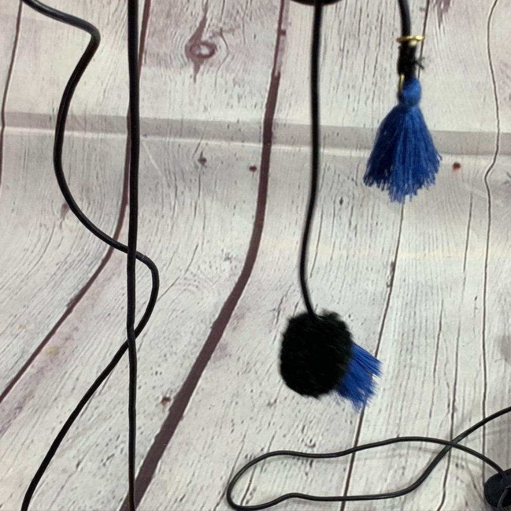 BP. Laney Blue Pom Pom Tassel Twinkly Beads Ankle - Picture 7 of 10